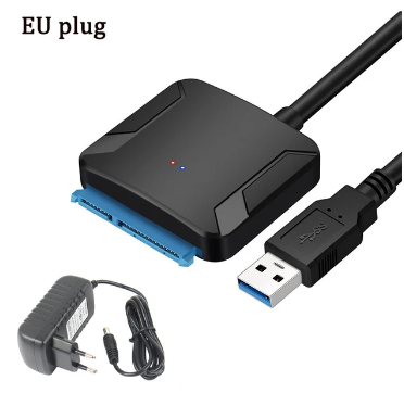 Кабель-перехідник USB 3.0 - 2,5", 3,5"/SDD, HDD + живлення 12V (4B2-03C1-01)