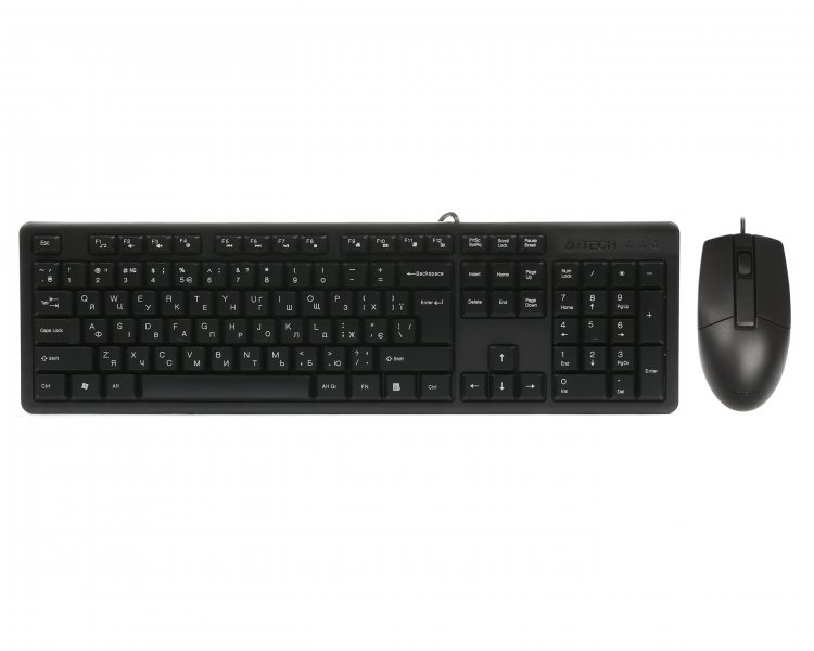 Клавіатура A4 Tech KK-3330 + Мишка, USB, Black