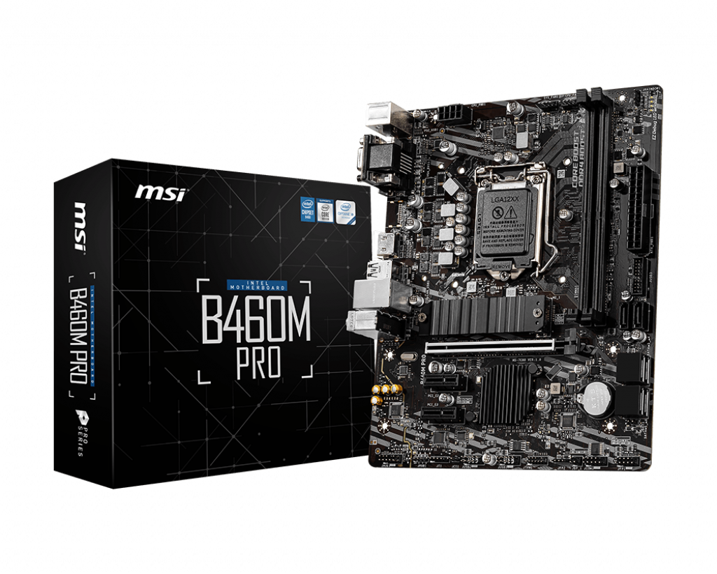 Материнська плата MSI B460M Pro (s1200, Intel B460, PCI-Ex16) 