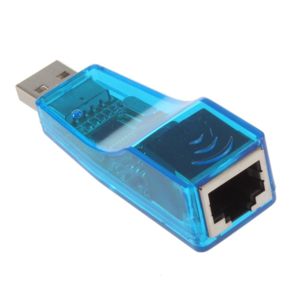 Перехідник USB 2.0 - LAN Dynamode (Realtek RTL8150B), Blue