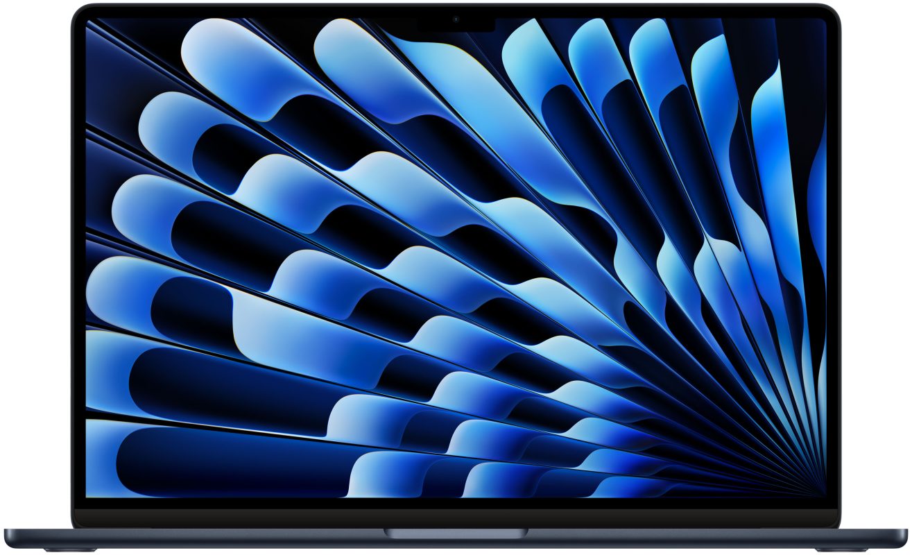 Ноутбук Apple MacBook Air 15, (MRYU3) 15.3", Apple M3 (2.99GHz), 10‑Core GPU, 8GB, SSD 256GB, Midnight