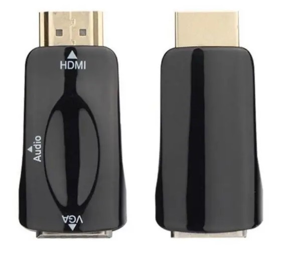 Перехідник HDMI - VGA с аудио (YT-C-HDMI(M)/VGA(F)+AUX-B) (U-991 black)