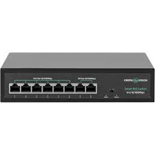 Комутатор Switch 8 Port GREENVISION GV-015-D-06+2P (10/100 BaseTX)