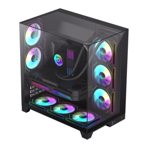 Корпус GAMEMAX Infinity Plus BK, Black, Middle (midi) tower, micro ATX , mini-ITX, ATX без БЖ
