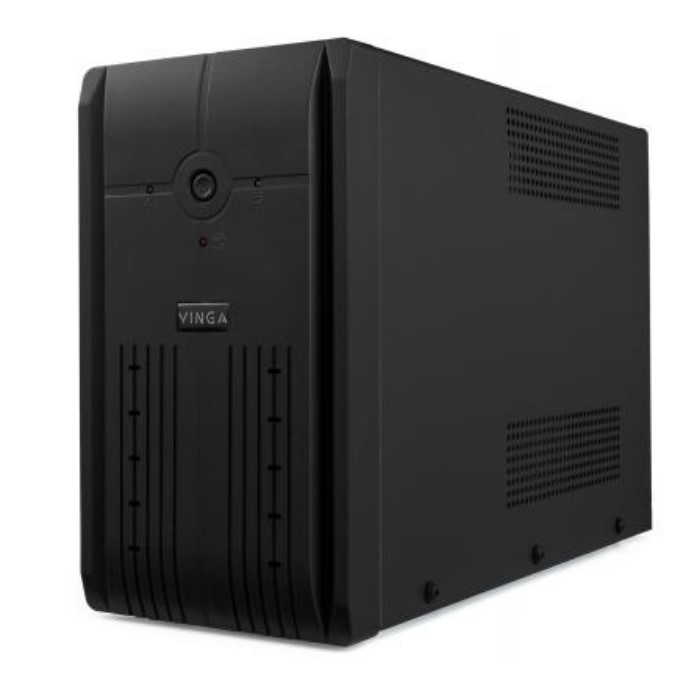 Джерело безперебійного живлення Vinga LED 650VA Pro (360Вт), 2xSchuko,USB, metal case (VPE-650PRMU)