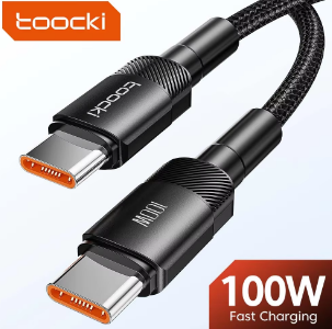 Кабель Type-C - Type-C, 1 m Toocki Quick Charge 100W