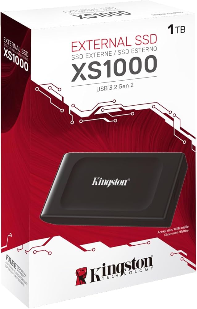 SSD диск портативний 1TB Kingston SXS1000 Black USB 3.1 (SXS1000/1000G)