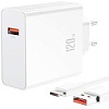 Зарядний пристрій XO-L128 120W, USB + кабель Type-C