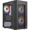 Корпус Aerocool Hexform-G-BK-v2 Black, БЖ 500W