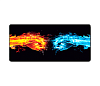 Килимок для мишки Hands of fire 300*700мм, 3мм, прошитий, Black, Пакет