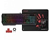 Клавіатура A4 Tech Bloody B1700 + Мишка + Килимок, Black, USB