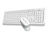 Клавіатура A4 Tech FG1010S + Мышь, Wireless, USB White 