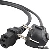 Кабель Power для ПК, 1.5 м PC-186 CEE7/7-C13-CCA15, 0.5mm, для компьютера , OEM Q15/180