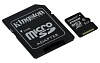 Флеш память MicroSD 64GB Kingston + SD (Class 10) (SDCS/64GB)