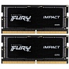 Модуль пам'яті Kit SoDDR 5 32GB 4800 MHz 1.1v Kingston Fury Impact (KF548S38IBK2-32)