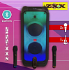 Колонка Bluetooth ZXX-5512/800W, 2x Мікрофона, пульт, USB, FM, RGB-LED, Black (JBLBOOMBOX3BLKEP)
