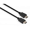 Кабель для монітора HDMI - HDMI, 2 м, Vinga v1.4, OD-7.5mm, круглий Black (VCPHDMI14MM2BK)