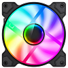 Вентилятор для охолодження корпусний GameMax FN12A-M6I ARGB 120*120*25мм, 3-pin, 4-pin PWM