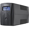 Джерело безперебійного живлення Vinga LCD 1200VA (720Вт), 3xSchuko, plastic case (VPC-1200PU)