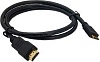 Кабель для монітора HDMI - HDMI, 1,5 м, Merlion high speed v1.4, OD-7.5mm, круглий Black